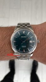 Seiko Presage Yeşil Kadran Silver 40mm Replika Saat
