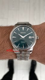 Seiko Presage Yeşil Kadran Silver 40mm Replika Saat