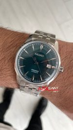 Seiko Presage Yeşil Kadran Silver 40mm Replika Saat