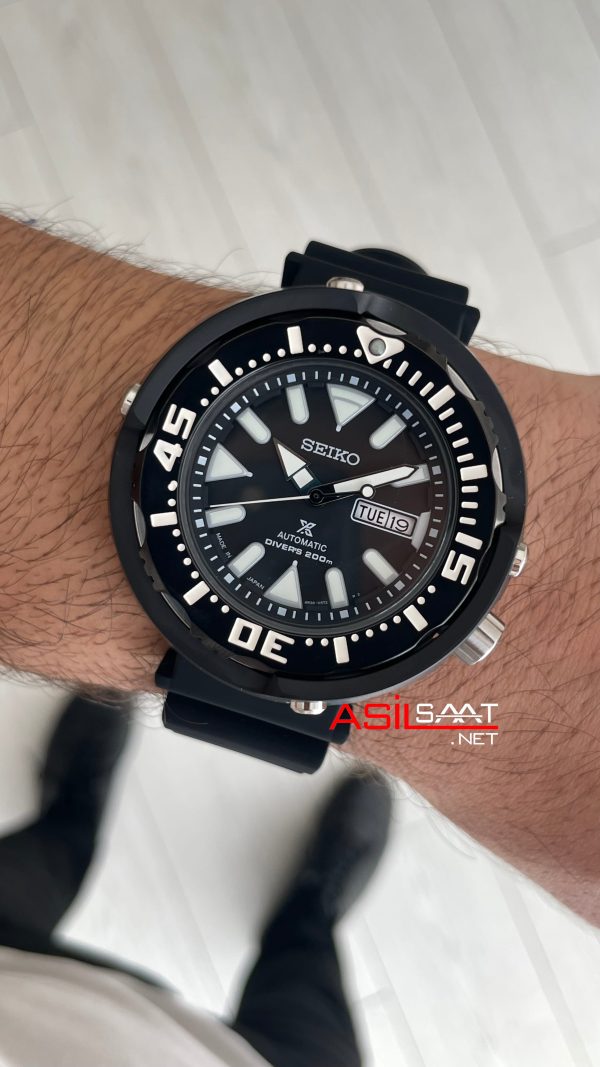 Seiko Prospex Tuna Diver's 200M Black Ceramic 51mm Erkek Kol Saati Seiko Prospex Tuna Diver's 200M Black Ceramic 51mm Erkek Kol Saati