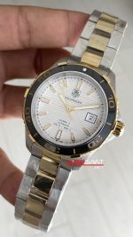 TAG Heuer Aquaracer Calibre 5 Beyaz Kadran 41mm Two Tone Gold 2824 Swiss ETA Saat