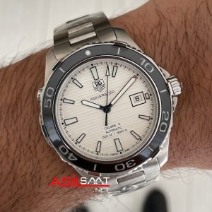 TAG Heuer Aquaracer Calibre 5 Beyaz Kadran 43mm 2824-2 Swiss ETA Saat