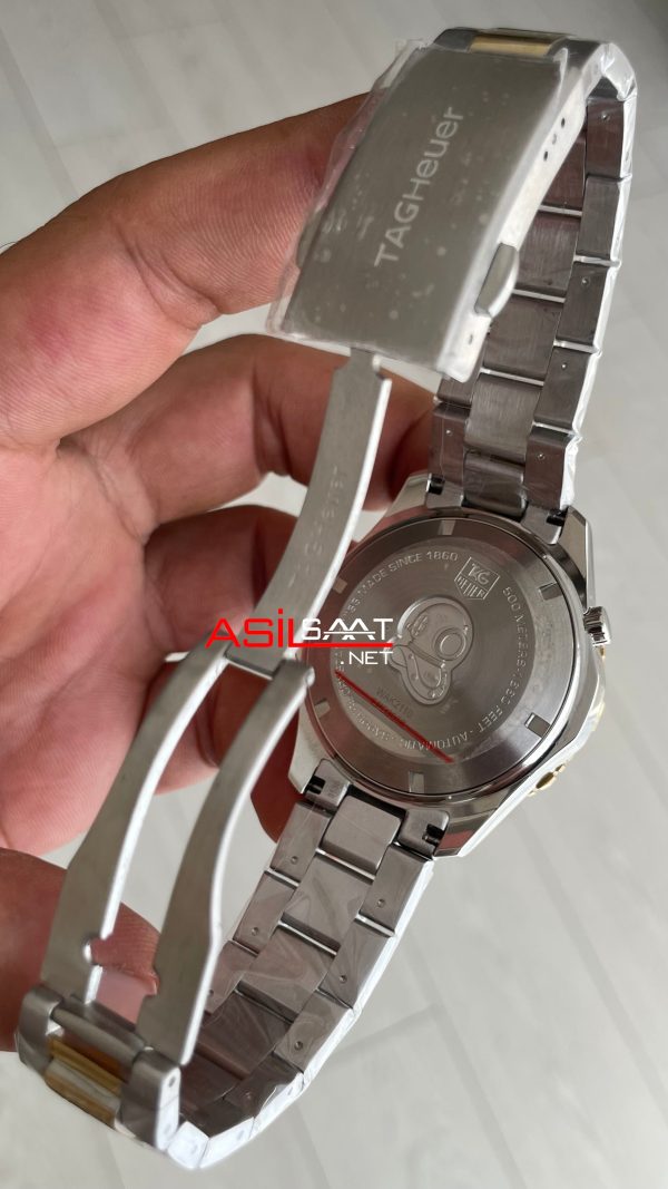TAG Heuer Aquaracer Calibre 5 Siyah Kadran 41mm Two Tone Gold 2824 Swiss ETA Saat