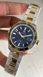 TAG Heuer Aquaracer Calibre 5 Siyah Kadran 41mm Two Tone Gold 2824 Swiss ETA Saat