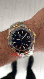 TAG Heuer Aquaracer Calibre 5 Siyah Kadran 41mm Two Tone Gold 2824 Swiss ETA Saat