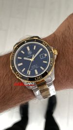 TAG Heuer Aquaracer Calibre 5 Siyah Kadran 41mm Two Tone Gold 2824 Swiss ETA Saat