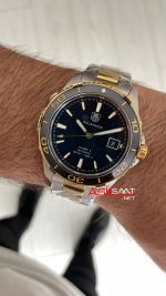 TAG Heuer Aquaracer Calibre 5 Siyah Kadran 41mm Two Tone Gold 2824 Swiss ETA Saat