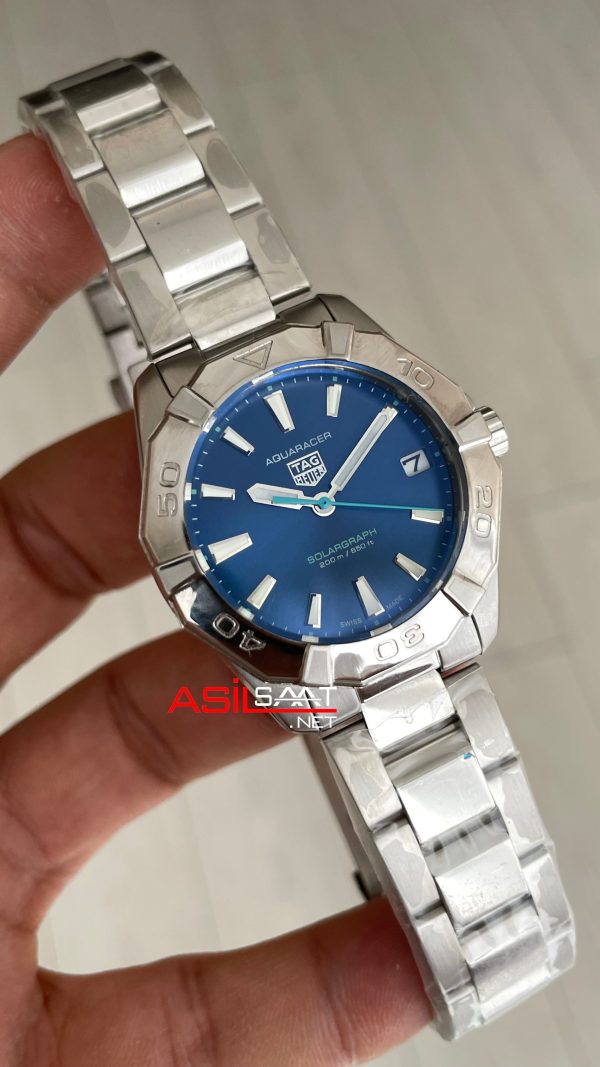 TAG Heuer Aquaracer Solargraph Mavi 32mm Replika Saat