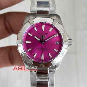 TAG Heuer Aquaracer Solargraph Pembe 32mm Replika Saat