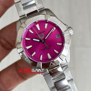 TAG Heuer Aquaracer Solargraph Pembe 32mm Replika Saat