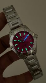 TAG Heuer Aquaracer Solargraph Pembe 32mm Replika Saat