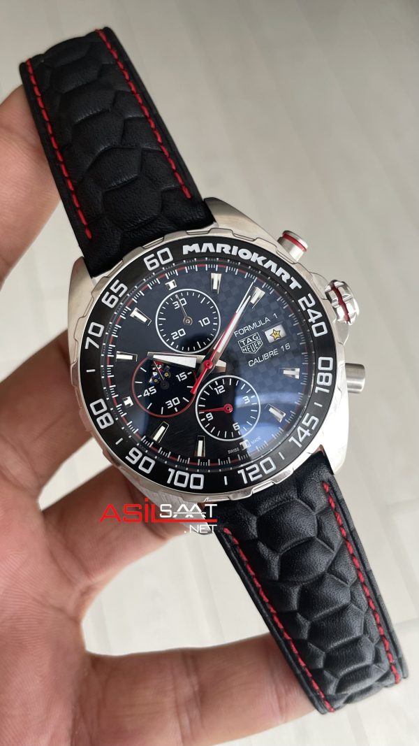 TAG Heuer Formula 1 Mario Kart Calibre 16 Chronograph CAZ201E 44mm Siyah Kadran
