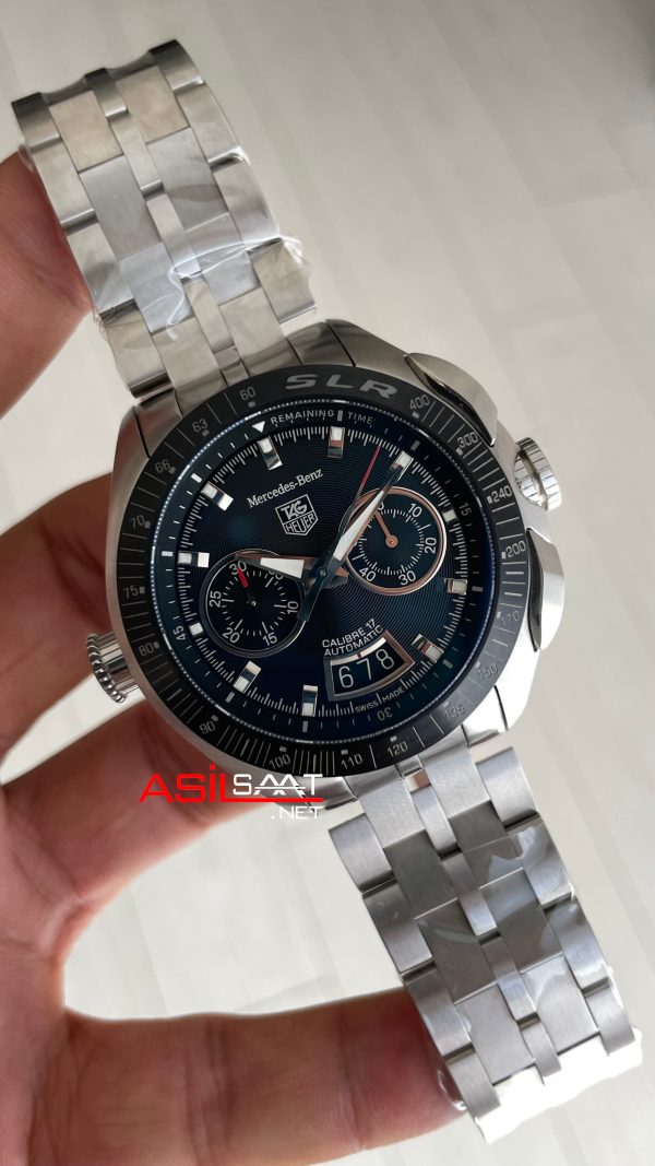 TAG Heuer Mercedes Benz SLR Calibre 17 Chronograph CAG2111 47mm Siyah Kadran 7750 Swiss ETA Saat