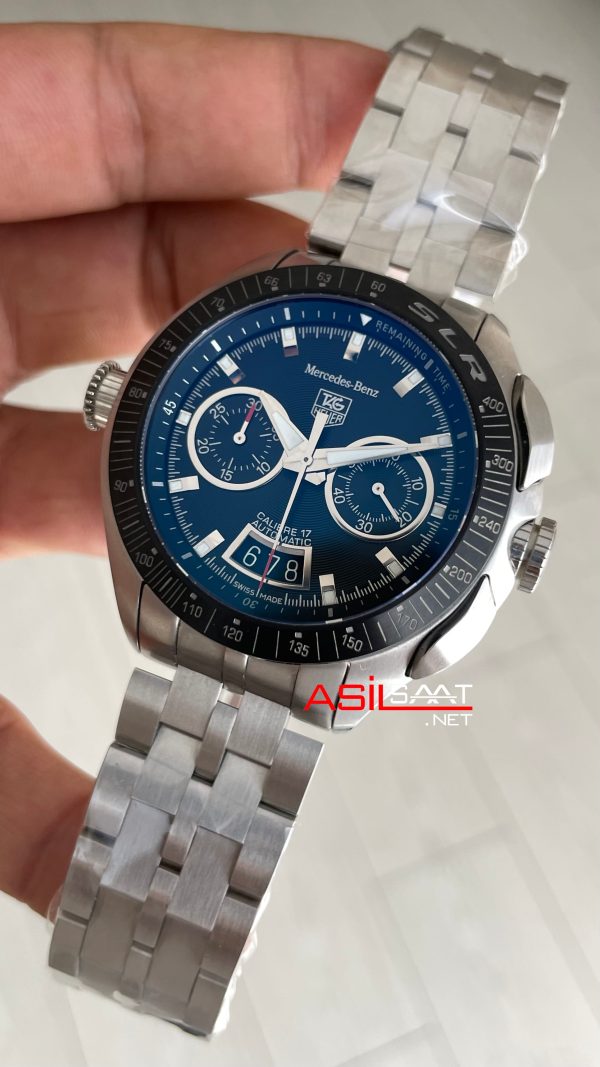 TAG Heuer Mercedes Benz SLR Calibre 17 Chronograph CAG2111 47mm Siyah Kadran 7750 Swiss ETA Saat