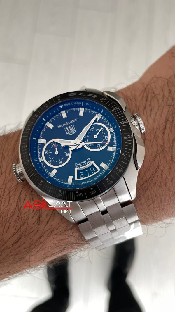TAG Heuer Mercedes Benz SLR Calibre 17 Chronograph CAG2111 47mm Siyah Kadran 7750 Swiss ETA Saat