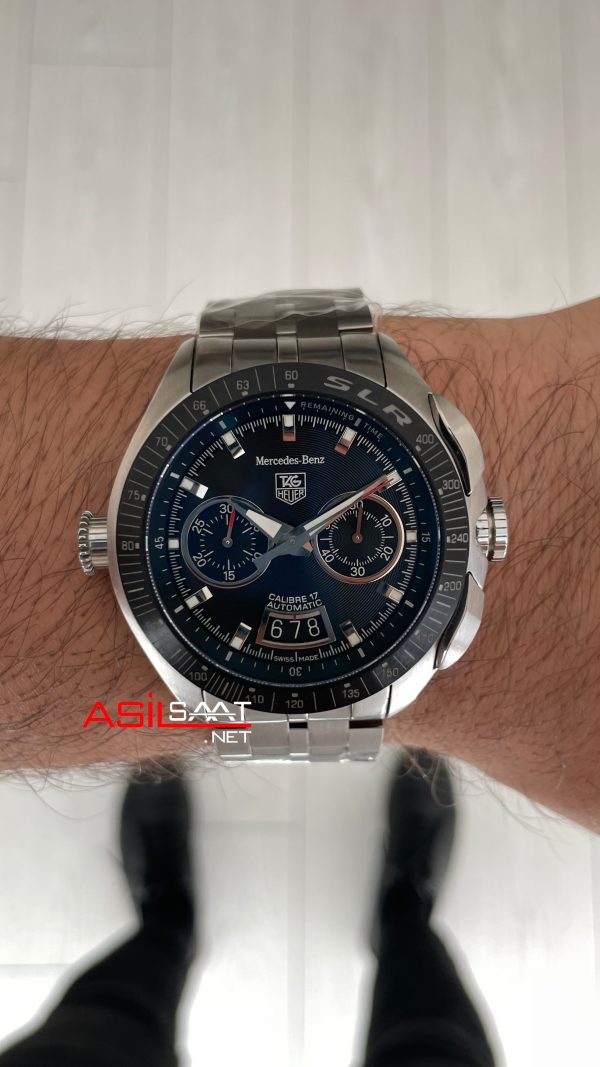TAG Heuer Mercedes Benz SLR Calibre 17 Chronograph CAG2111 47mm Siyah Kadran 7750 Swiss ETA Saat