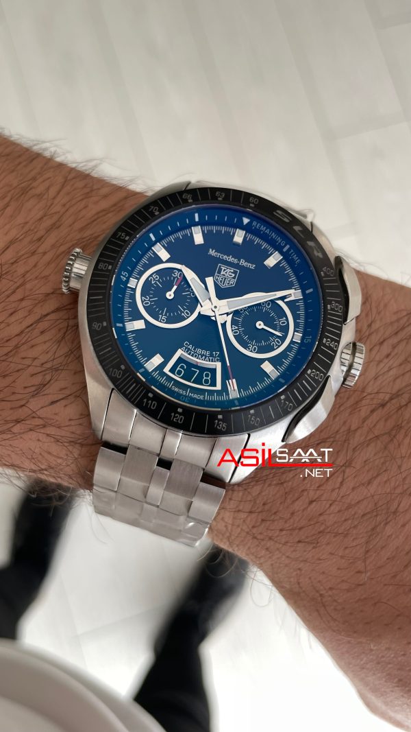 TAG Heuer Mercedes Benz SLR Calibre 17 Chronograph CAG2111 47mm Siyah Kadran 7750 Swiss ETA Saat