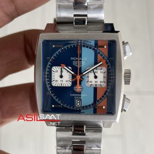 TAG Heuer Monaco Gulf Mavi 40mm Replika Saat