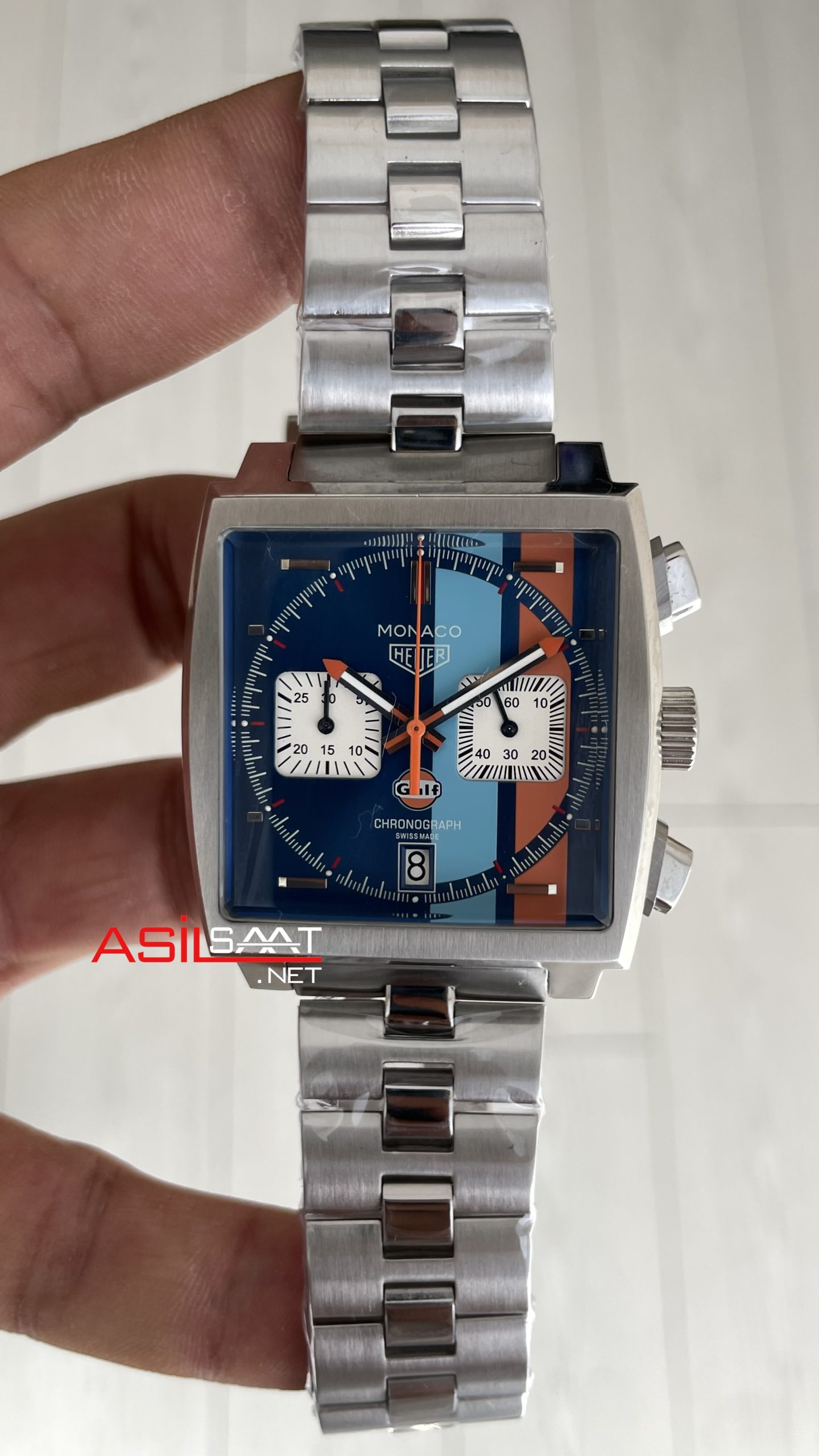 TAG Heuer Monaco Gulf Mavi 40mm Replika Saat