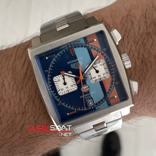 TAG Heuer Monaco Gulf Mavi 40mm Replika Saat