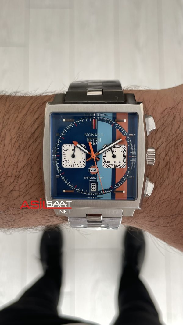 TAG Heuer Monaco Gulf Mavi 40mm Replika Saat