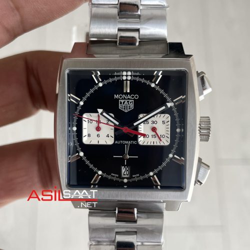 TAG Heuer Monaco Siyah 40mm Replika Saat