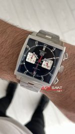 TAG Heuer Monaco Siyah 40mm Replika Saat