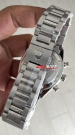TAG Heuer Porsche Carrera Chronograph Mavi 40mm Silver Replika Saat