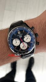 TAG Heuer Porsche Carrera Chronograph Siyah Kadran 40mm PVD Black Replika Saat