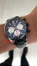 TAG Heuer Porsche Carrera Chronograph Siyah Kadran 40mm PVD Black Replika Saat