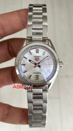 TAG Heuer Porsche Carrera Date Mother Of Pearl 36mm Silver Kadın Kol Saati