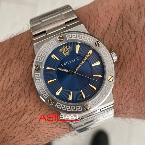 Versace Greca Logo Mavi Kadran 38mm Kadın Saati