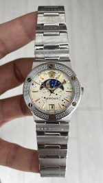Versace Greca Logo Moonphase Beyaz 38mm Kadın Saati