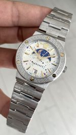 Versace Greca Logo Moonphase Beyaz 38mm Kadın Saati