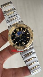 Versace Greca Logo Moonphase Siyah Kadran 38mm Silver Gold Kadın Saati