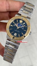 Versace Greca Logo Moonphase Siyah Kadran 38mm Silver Gold Kadın Saati