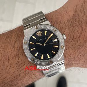 Versace Greca Logo Siyah Kadran 38mm Kadın Saati