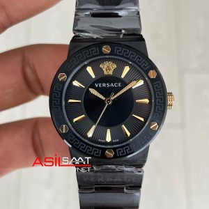 Versace Greca Logo Siyah Kadran 38mm PVD Black Kadın Saati