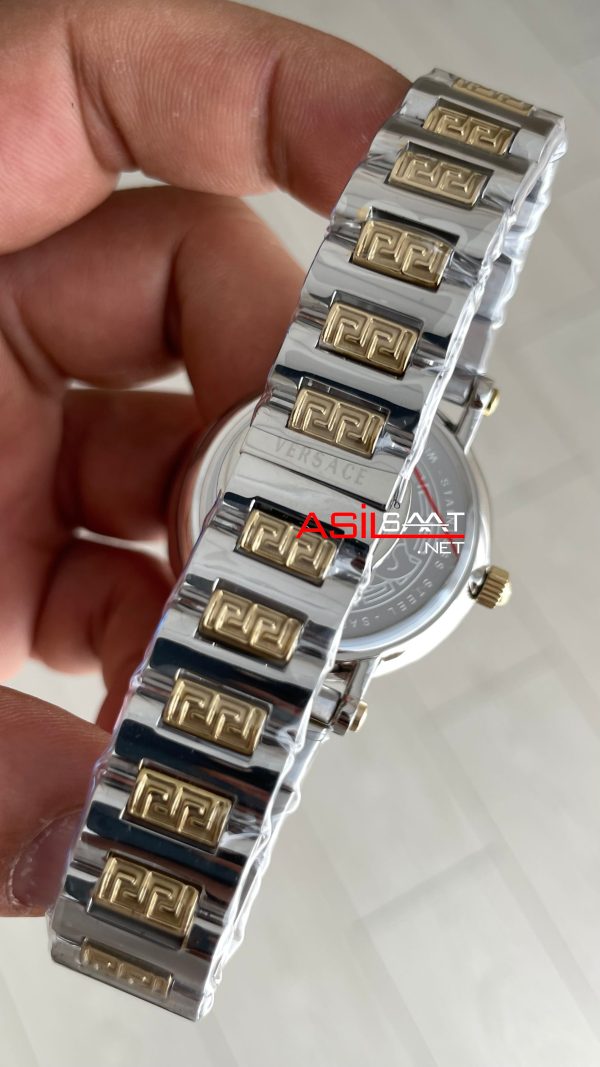 Versace Greca Sphere Yeşil Kadran 35mm Two Tone Gold Kadın Saati