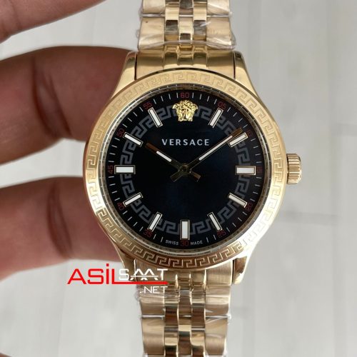 Versace V Code Siyah 35mm Gold Kadın Saati