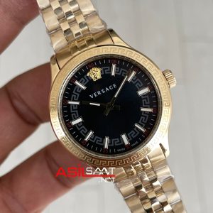 Versace V Code Siyah 35mm Gold Kadın Saati