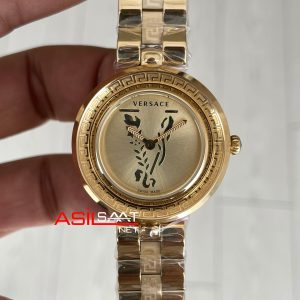Versace Virtus Infinity Champagne Gold 34mm Kadın Kol Saati