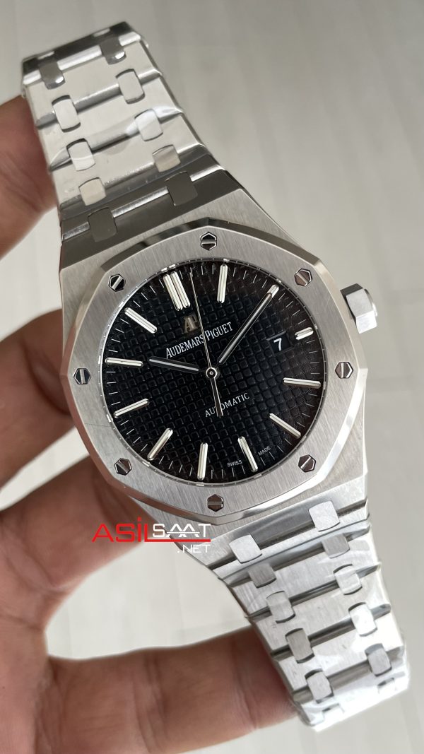 Audemars Piguet Royal Oak 15400ST Siyah Kadran 41mm Swiss ETA Saat ZF Factory Audemars Piguet Royal Oak 15400ST Siyah Kadran 41mm Swiss ETA Saat ZF Factory