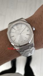 Audemars Piguet Royal Oak 15510ST Beyaz Kadran 50th Anniversary 41mm Super Clone ETA Swiss ZF Factory