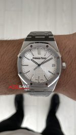 Audemars Piguet Royal Oak 15510ST Beyaz Kadran 50th Anniversary 41mm Super Clone ETA Swiss ZF Factory