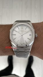 Audemars Piguet Royal Oak 15510ST Beyaz Kadran 50th Anniversary 41mm Super Clone ETA Swiss ZF Factory