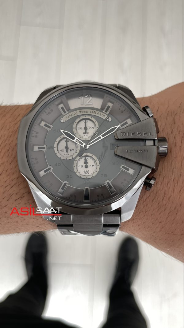 Diesel DZ4282 Mega Chief Grey PVD 51mm Erkek Kol Saati Diesel DZ4282 Mega Chief Grey PVD 51mm Erkek Kol Saati