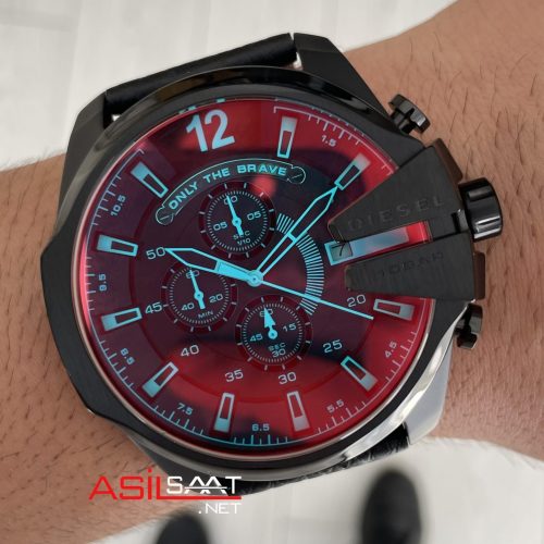 Diesel DZ4323 Mega Chief Siyah PVD 51mm Erkek Kol Saati