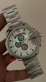 Diesel DZ4328 Mega Chief Beyaz Kadran 51mm Erkek Kol Saati