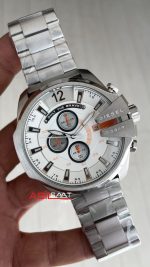 Diesel DZ4328 Mega Chief Beyaz Kadran 51mm Erkek Kol Saati